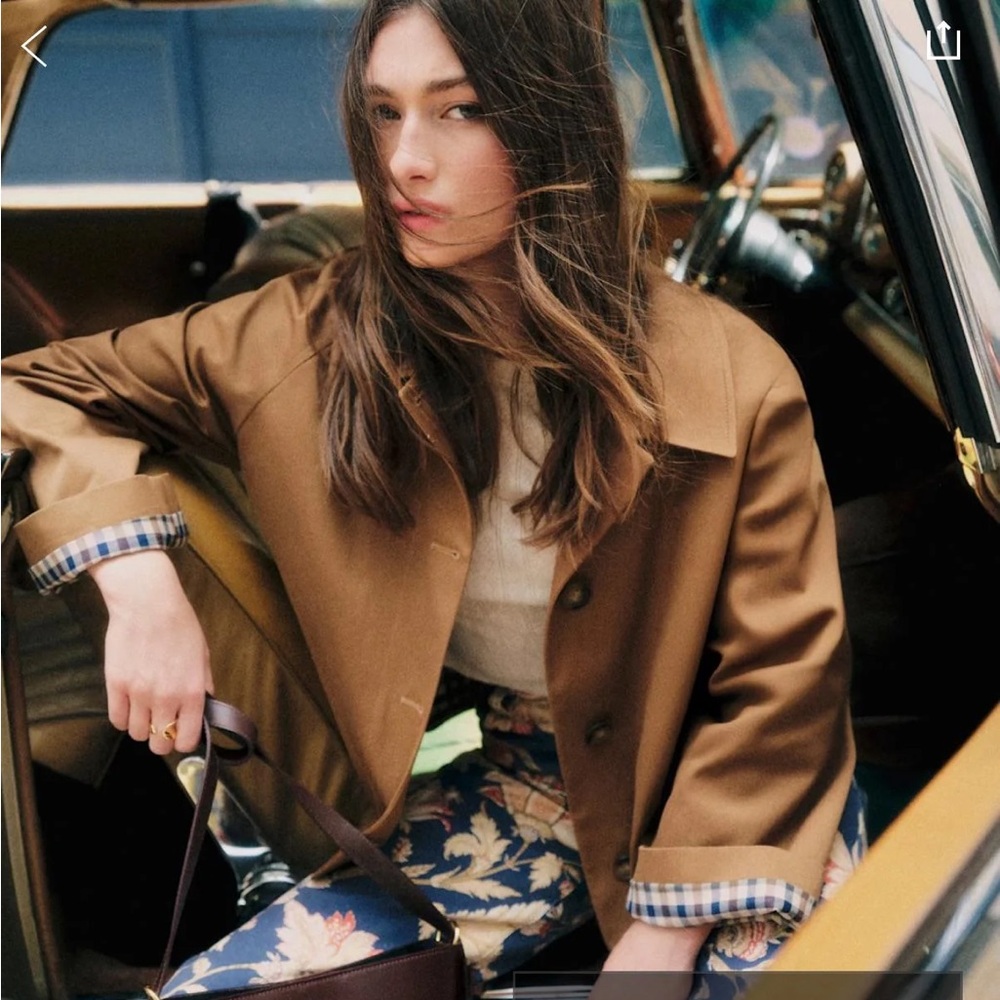 Sezane Bobby Jacket Camel - Size 2 NWOT